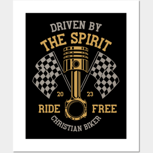 Driven by the Spirit - Christian Biker Posters and Art